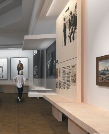 Projection des focus 1889 et 1917 du nouveau Musée